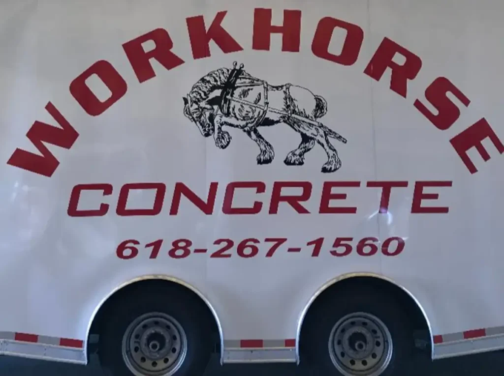 Workhorse Concrete - company vehicle, trailer - Taylorville, IL